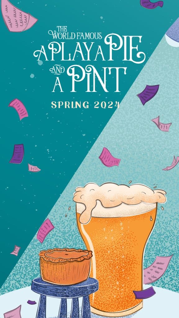A Play, A Pie and A Pint event banner